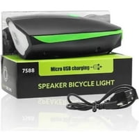 Vipnetwork - Luz Bicicleta Con Bocina Recargable Usb