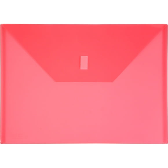 Sobre de polietileno LION Design-R-Line, color rosa transparente, 33 x 23 cm