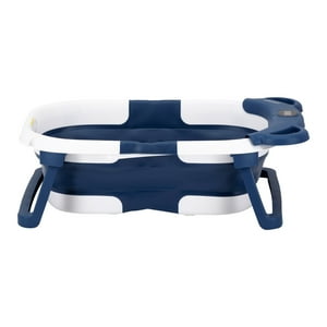 Bebesit - Bañera Plegable Smart Bear Viajes Bebe Azul Con Termómetro