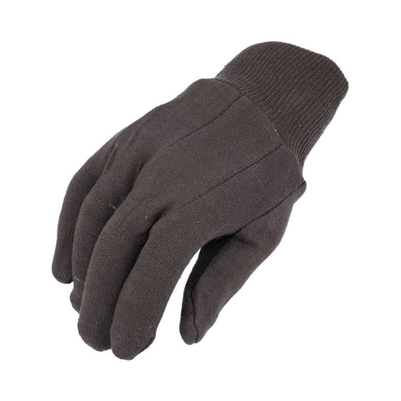 Guantes de trabajo SHIELD GLOVES color café de jersey para hombre, talla grande, 12 pares