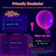 thumbnail image 2 of Globos UV Neón HiFOL 100 uds 30 cm Rosa Fluorescente para Fiesta, 2 of 7
