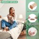 thumbnail image 2 of Uxcell Paquete de 24 Protectores de Piso para Patas de Sillas, Copas de Silicona de 1.1-1.45 Pulgadas Almohadillas de Fieltro Redondas para Muebles Fundas para Patas de Sillas [Blanco Transparente], 2 of 7