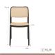 thumbnail image 5 of Comedor Mesa 120x80 Rectangular Negra + 6 Sillas de Comedor Enrejada, 5 of 8