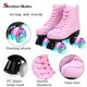 thumbnail image 3 of Patines de Ruedas SilverTree 24 cm Cuero PU de Caña Alta para Mujer, 3 of 9