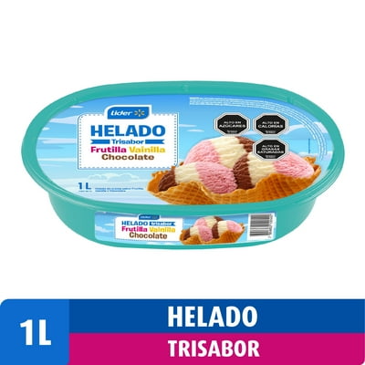 Helado Trisabor Chocolate, Frutilla Y Vainilla Cassata 1 L Lider