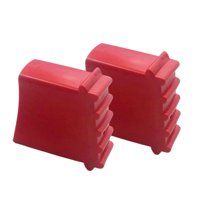 Ioensy - 2 Fundas Para Pies De Escalera, Cojines Profesionales De Extensión Para Pies De Escalera, Color Rojo