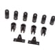 thumbnail image 2 of El hardware de los accesorios del 12pcs barco nylon fijó 7/8 "negro para la tapa de bimini de 3 pajaritas, 2 of 5