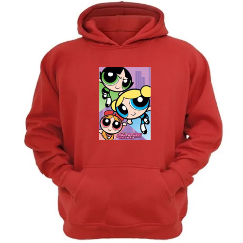 Genérico - Polerón Canguro Niñas Superpoderes Rojo Talla Xl Unisex