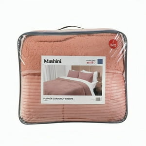 Plumón Corduroy Coral Sherpa 2.5 Plazas / Coral – Mashini