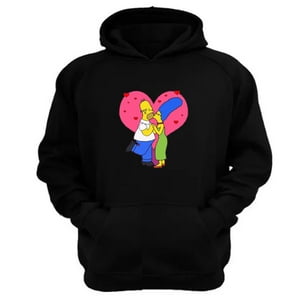 Genérico - Polerón Canguro Familia Amarilla Negro Talla M Unisex