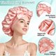 thumbnail image 5 of Bonete de Satén VECIIR Snowbud Pink Talla Grande, 5 of 8