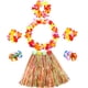 thumbnail image 1 of Conjunto de disfraz hawaiano de luau hula grass para niñas Gejoy, 1 of 6