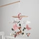 thumbnail image 2 of Móvil colgante de mariposas y flores para habitación de niña, 2 of 7