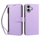 thumbnail image 1 of Funda Tipo Billetera para iphone17 con Soporte y Bolsillo con Cierre Morado, 1 of 1