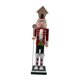thumbnail image 4 of Cascanueces Decoración Navideña Estatua Muñeca De Madera Artesanía Coleccionable Adorno Abrigo Rojo, 4 of 5