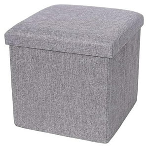 Genérico - Reposapies De Almacenamiento Plegable Otomano 25X25X25Cm