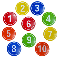 Genérico - Set Cono Plano Marcador Numerado - 1 A 10