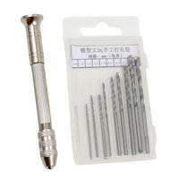 Magideal - Brocas De Mano Con Tornillo De Banco Profesion (0,5-3,0Mm), Mini De Brocas Helicoidales De Precisión Para Joyería, Llavero De Metal, Colgante Con Taladro Manual