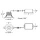 thumbnail image 2 of Downlight Nora Lighting 5 cm 600 lm 2700 K regulable, 2 of 2