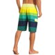 thumbnail image 3 of INSPIRE CHIC Pantalones Cortos de Surf para Vacaciones con Cordón Ajustable a Rayas de Bloque de Color para Hombre 34 Verde, 3 of 4