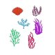 thumbnail image 4 of Plantillas de corte metálicas DuuFounG de vida marina 28 x 26,5 cm, 4 of 7