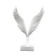 thumbnail image 3 of Estatua De águila, Escultura De Pájaro, Centros De Mesa, Escritorio, Oficina, Figura De Resina, Color Blanco, 3 of 5