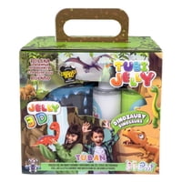 Tuban - Set Tubi Jelly 6 Colores + Acuario - Dinosaurios