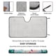 thumbnail image 2 of Perdimos a Nuestro Humano Parasol para Parabrisas Delantero Protector Plegable, Visera Solar para Auto Bloquea Rayos UV Mantiene tu Vehículo Fresco140cm*76cm, 2 of 6