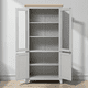 thumbnail image 3 of Vitrina de madera Organizadora 90x35x180 color Blanco cubierta Miel, 3 of 3