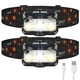 thumbnail image 1 of LHKNL linterna frontal recargable, 1200 lúmenes, sensor de movimiento superbrillante, 2 paquetes de faros LED impermeables con luz blanca y roja, 8 modos de faros para acampar, andar, correr, pescar, 1 of 6