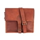thumbnail image 2 of Bolso Bandolera de cuero natural, colo café, miel. Vintage Franz Mossi, 2 of 3