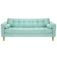 thumbnail image 1 of Sofa Retro 3cg Felpa 01 Verde Agua, 1 of 6