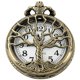 thumbnail image 1 of Reloj de bolsillo Tiong 4,5 cm de cuarzo con cadena y diseño Árbol de la Vida, 1 of 9
