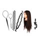 thumbnail image 3 of 4pcs Mujeres Ni?as Clip De Peinado Del Cabello Stick Bollo Herramienta De Máquina De La Trenza+Manicura De La Cabeza Del Entrenamiento De La Peluquería De La Práctica Del Salón + Sujetador 22 ", 3 of 3
