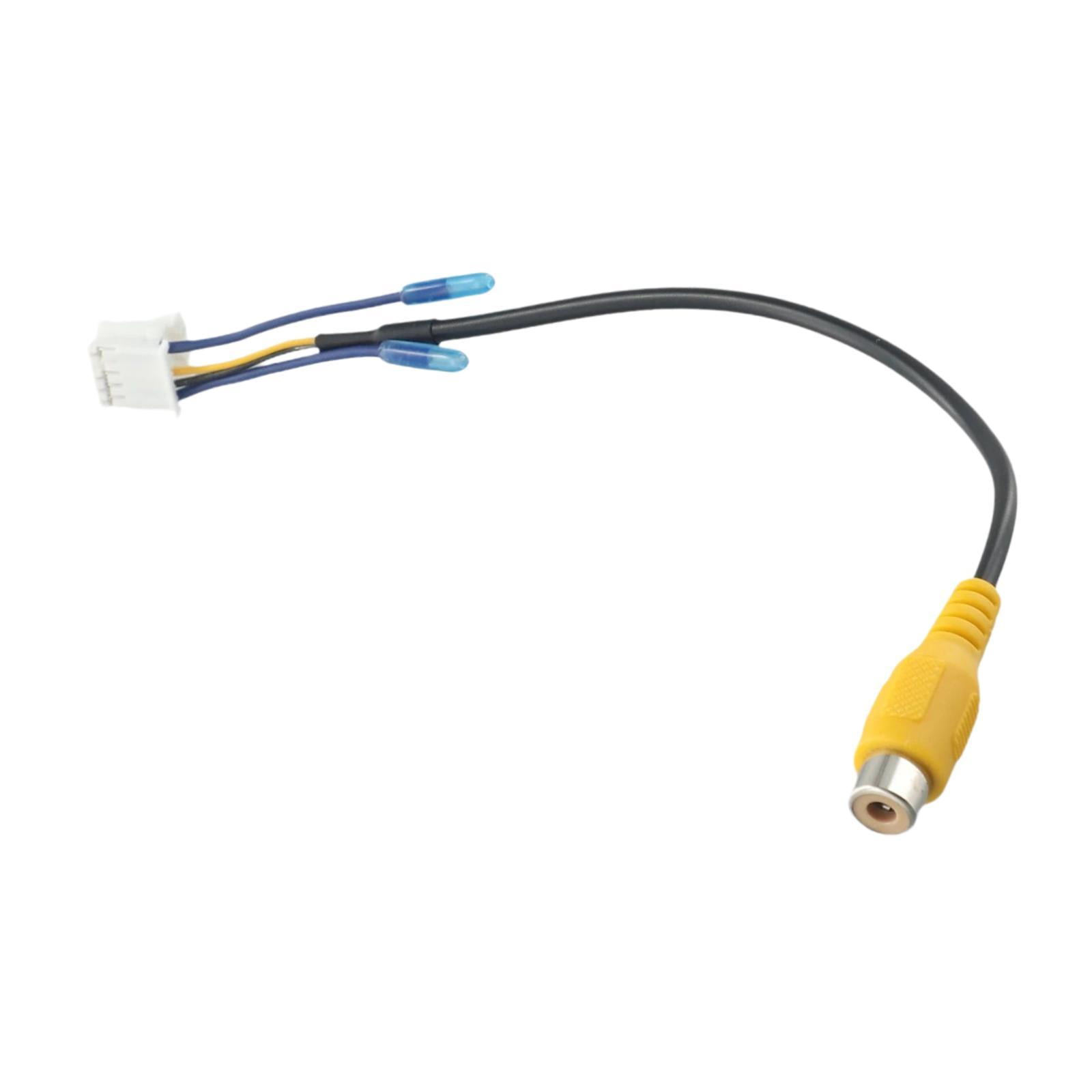 Magideal - Conector Rca De Radio Estéreo Genérico Para Coche, Conector De Cable De Cámara De Respaldo De Visión Trasera, Conector De Arnés De Cableado Rca De 10