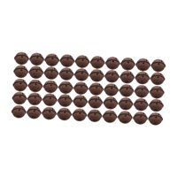 Magideal - 50 Piezas De Estrella De Óxido Y Colgante De Campana, Lindos Adornos Para Manualidades Diy Con Agujero, Mini Estrella Colgante Para Ventana, Dormitori Campana De 3 Cm
