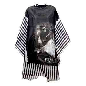 Genérico - Capa De Barberia Profesional Larga Talla Unica Cortes Lau