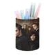 thumbnail image 1 of Crepúsculo-theme Cylinder Pen Holder Pencil Organizer with Flannel Lining PVC Leather Material Cardboard Base for study work 10*8CM, 1 of 6