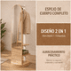 thumbnail image 2 of Espejo De Cuerpo Entero Giratorio Con Percha 168x40x30 Cm Arce, 2 of 5