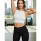 thumbnail image 1 of Peto Sostén Deportivo Mujer Elasticado Acanalado, 1 of 4