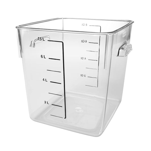 Contenedor de almacenamiento de alimentos Rubbermaid de 8 litros y 8,5 cuartos de galón que ahorra espacio