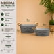 thumbnail image 5 of Set 2 Macetero Metalico Gris Ovalado Decorativo Con Asas, 5 of 7