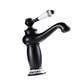 thumbnail image 1 of Grifo Para Lavabo De Baño, Liso, De Lujo, Estilo Victoriano, De Cerámica, Monomando, Color Negro, 1 of 5
