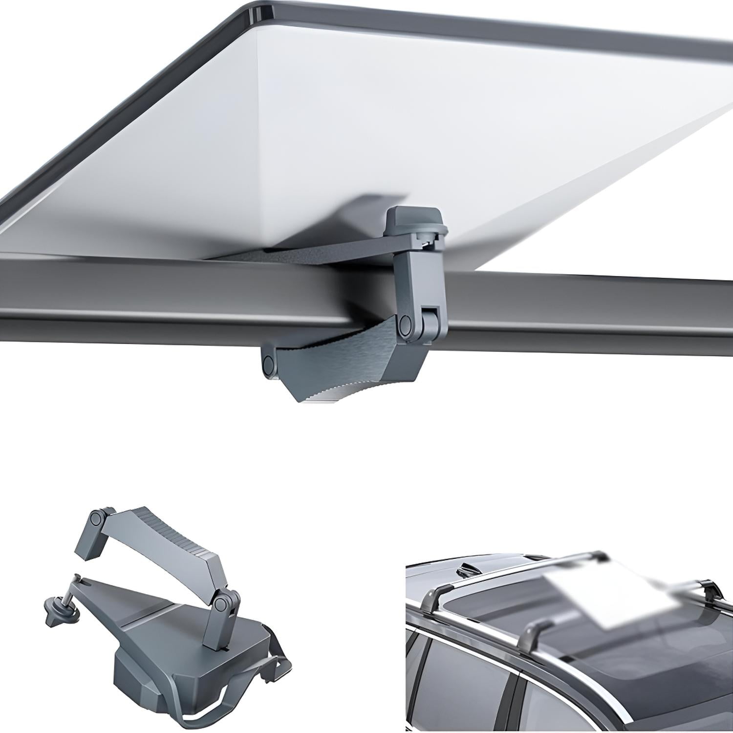 Genérica - Soporte Starlink Mini Barra Porta Equipaje Aleación Aluminio - Gris