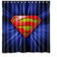 thumbnail image 1 of Cortina de ducha de Superman, juego de cortina de baño con ganchos, tamaño 66 x 72 pulgadas, 1 of 3