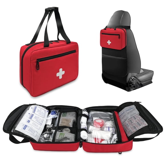 Bolsa De Primeros Auxilios Vacía Compacta Portátil Roja