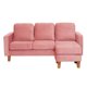 thumbnail image 1 of Seccional Venecia Intercambiable Tela Velvet Palo Rosa, 1 of 5