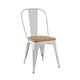 thumbnail image 4 of Pack x 4 silla tolix Blanca con asiento de madera, 4 of 5