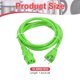 thumbnail image 2 of Uxcell Cable de Alimentación Universal Verde de 6 pies 18 AWG 18/3 C13 a NEMA 5-15P 10A 125V Extensión de 3 Clavijas, 2 of 5