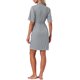 thumbnail image 3 of INSPIRE CHIC Bata de baño de punto waffle para mujer, ligera, de manga corta, con cinturón en la cintura, con bolsillos para verano y spa, talla S, gris, 3 of 6
